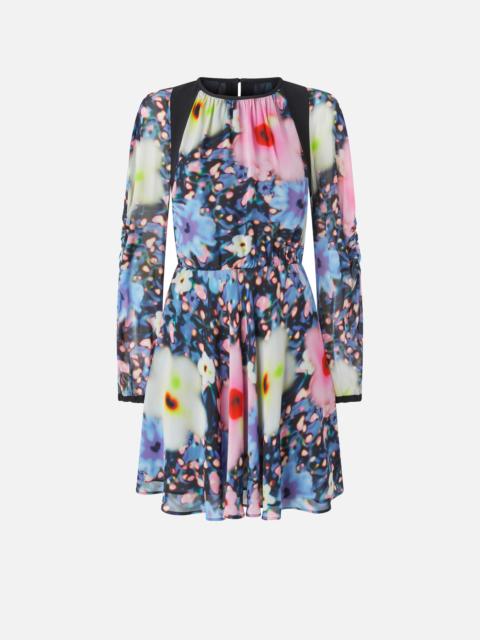 PINKO SHORT FLORAL GEORGETTE DRESS