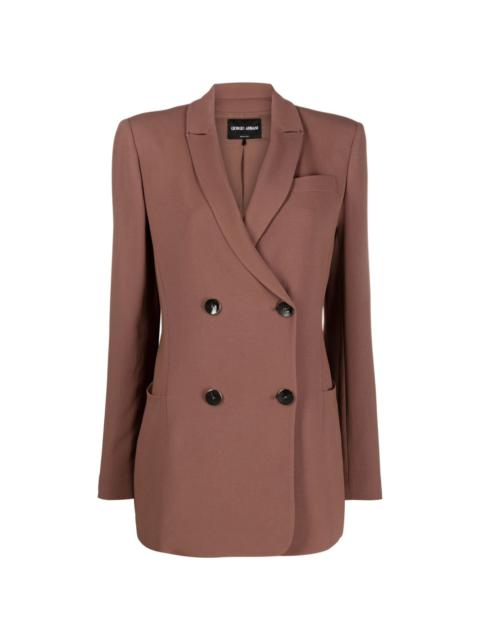 GIORGIO ARMANI double-breasted long-sleeve blazer