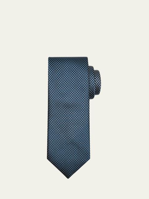 Brioni Men's Degrade Micro-Jacquard Silk Tie