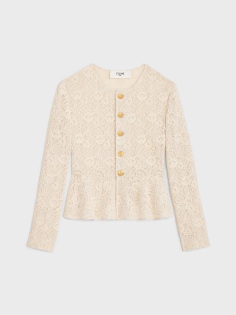 CELINE chelsea jacket in lace