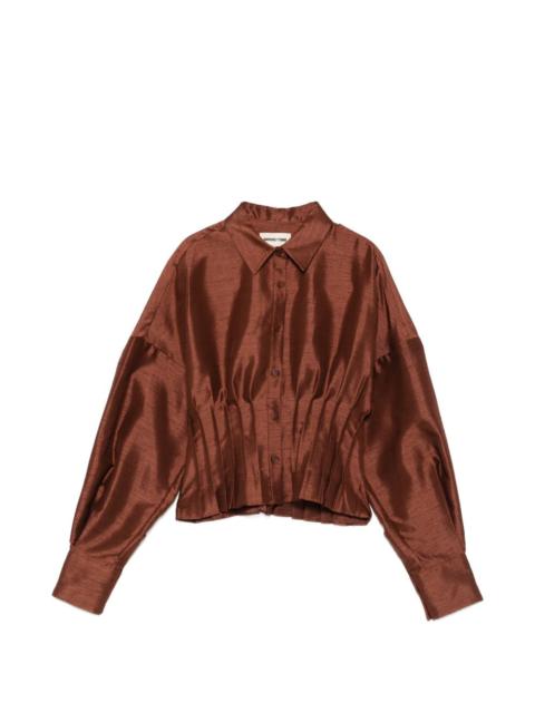 SHUSHU/TONG pleated-waist shirt