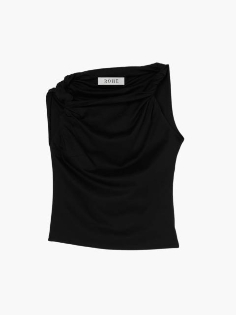 RÓHE SCULPTURAL COTTON SILK TOP