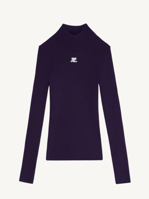 courrèges COL MONTANT RÉÉDITION SWEATER