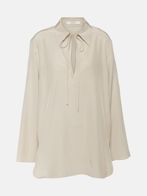 The Row Malon silk blouse