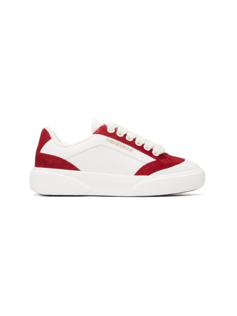 CASABLANCA White & Red Del Mar Sneakers