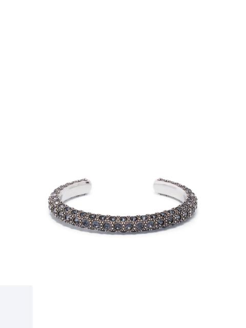 glass crystal-embellished cuff bracelet