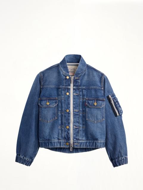 sacai Sacai x Levi's Womens Denim Blouson in Blue