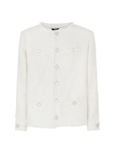 GCDS sequin-embellished tweed jacket