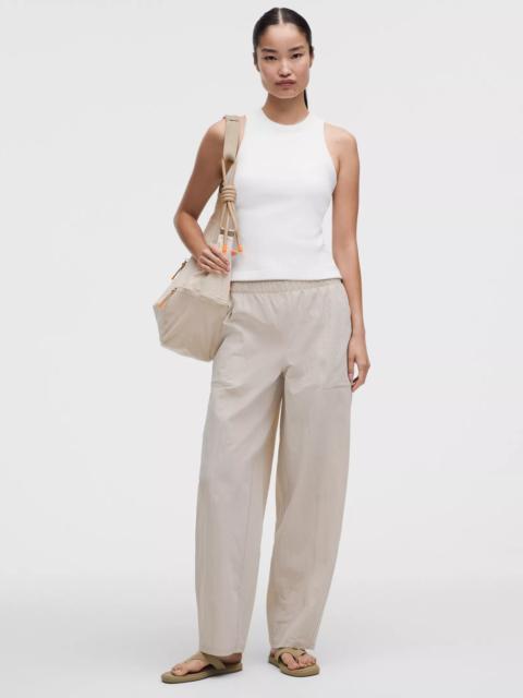 lululemon Crinkle Nylon Mid-Rise Barrel-Leg Pant