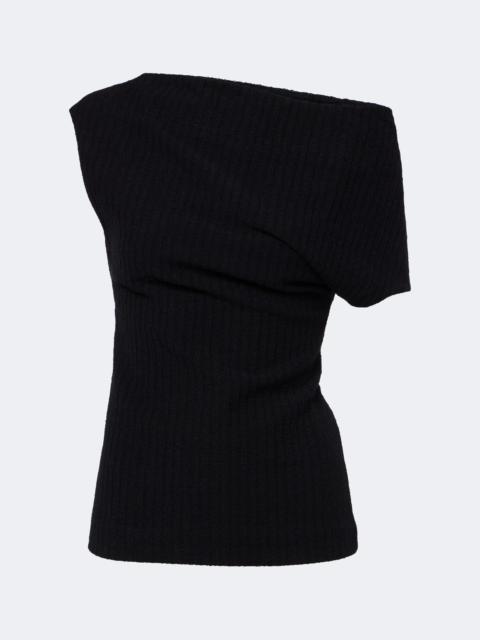 TOTEME One-shoulder cotton top