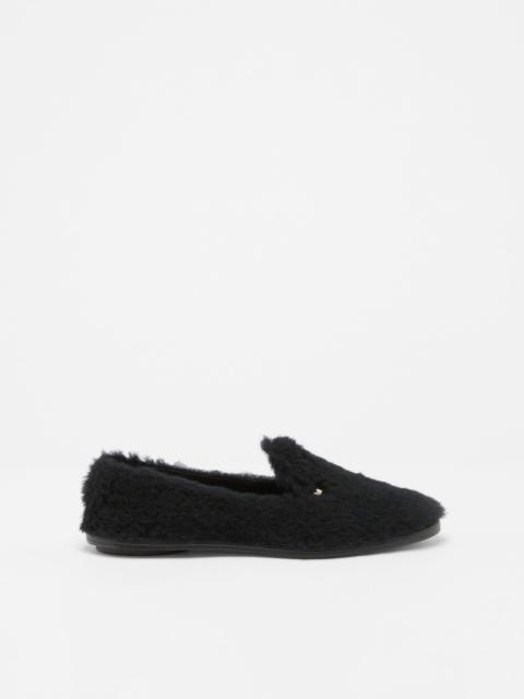 Max Mara FELIA Teddy fabric slippers