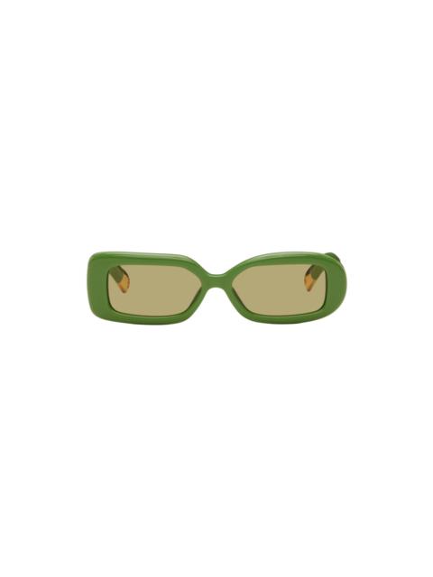 JACQUEMUS Green 'Les lunettes Rond Carré' Sunglasses