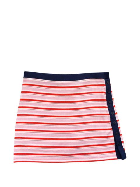 SIMKHAI striped mini skirt