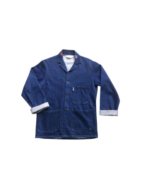 Other brands Vintage 70s Harpoon Brand Denim French Workwear Chore Jacket