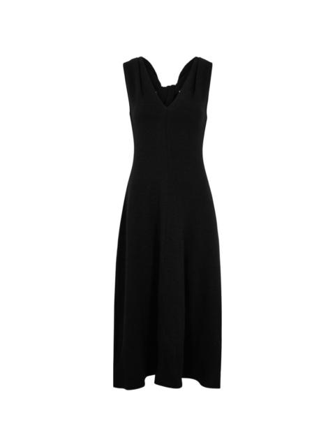 Vince Lean black midi dress