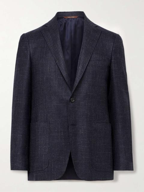 Kei Slim-Fit Checked Wool-Blend Suit Jacket