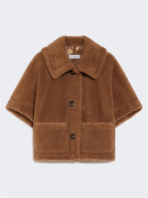 Max Mara NEWTERZO Teddy fabric short cape