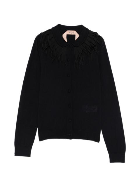 N°21 collar knitted cardigan