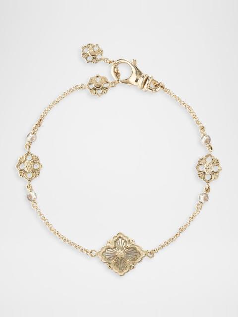 Buccellati Opera Tulle 18K Yellow Gold Flex Bracelet with Mother-of-Pearl