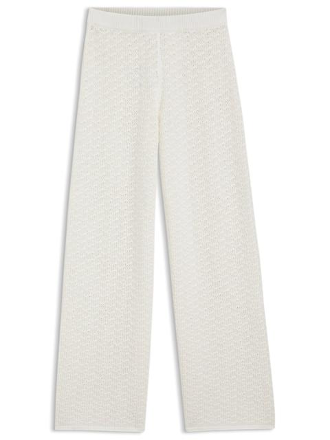BOSS COTTON PANTS WITH MICRO-LACE STRUCTURE