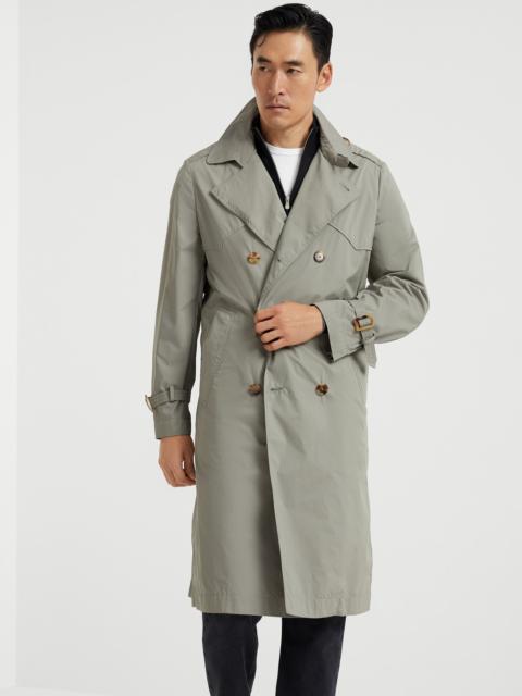 Brunello Cucinelli Lightweight water-resistant techno cotton unlined trench