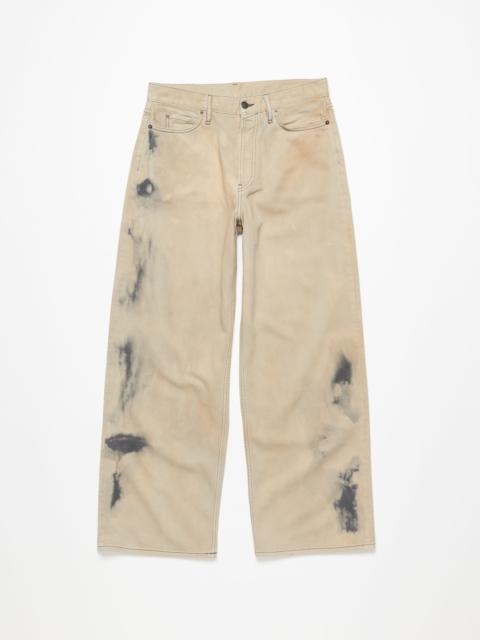 Acne Studios Relaxed fit jeans - 2022F - Beige/black