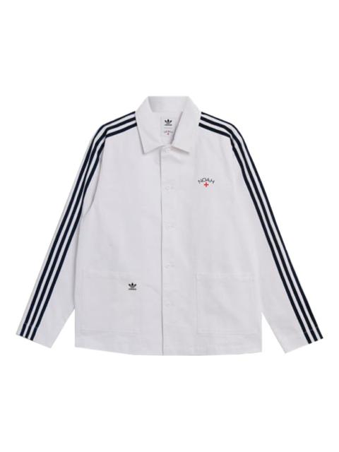 adidas originals x NOAH Crossover Logo Stripe Jacket White GS1391