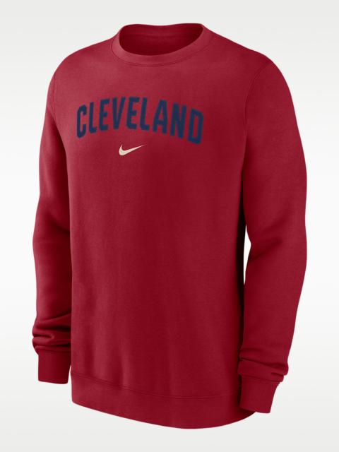 Nike Cleveland Guardians 2-Hit Men's Nike MLB Pullover Crew
