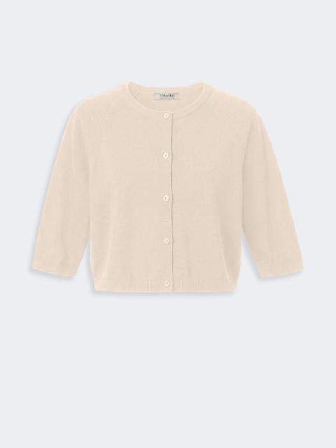 Max Mara CLASSI Cotton, silk and cashmere shrug - NATURAL