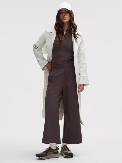 lululemon Stretch Woven Ruffle-Waist Wide-Leg Cropped Pant