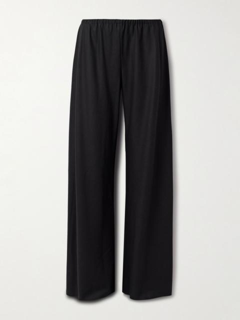 The Row Gala wool wide-leg pants Black