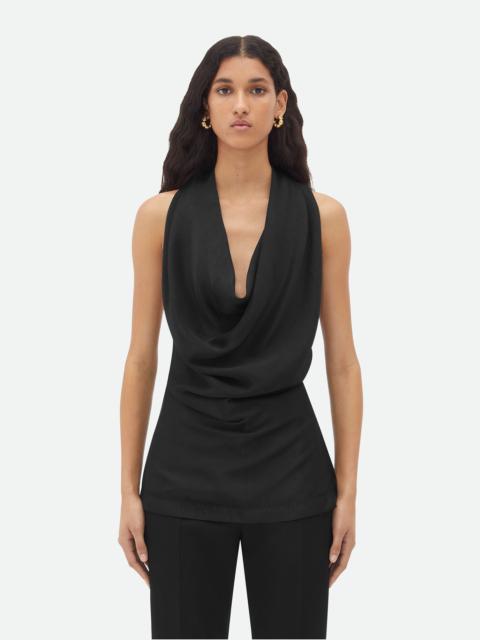 Bottega Veneta Fluid Viscose Draped Top