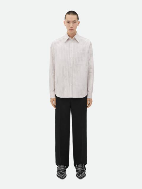 Bottega Veneta Compact Cotton Striped Shirt