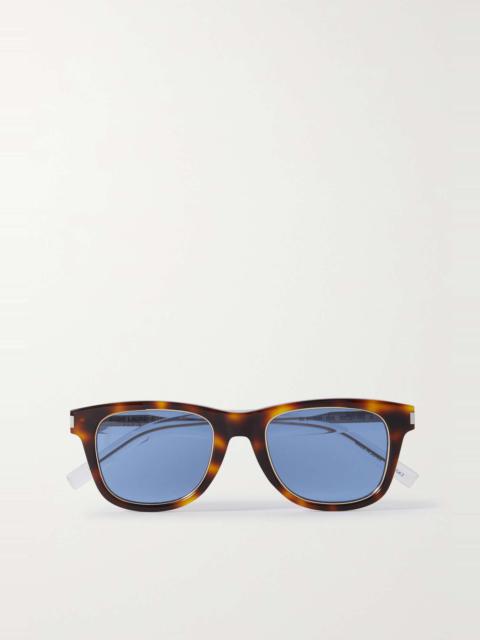 SAINT LAURENT D-frame tortoiseshell acetate sunglasses