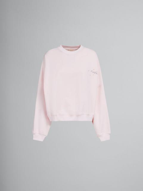 PINK BIO JERSEY SWEATSHIRT WITH DRAGON PRINT