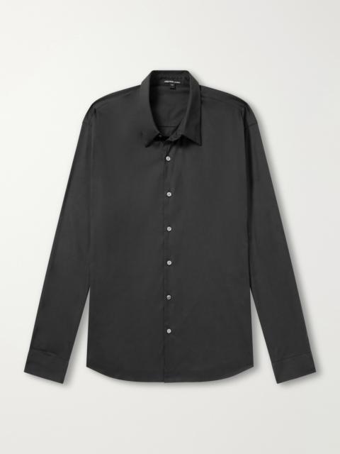 JAMES PERSE Stretch Cotton-Blend Poplin Shirt