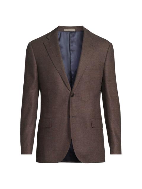 CORNELIANI Men's Check Wool-Cashmere Sport Coat - Blue Cognac