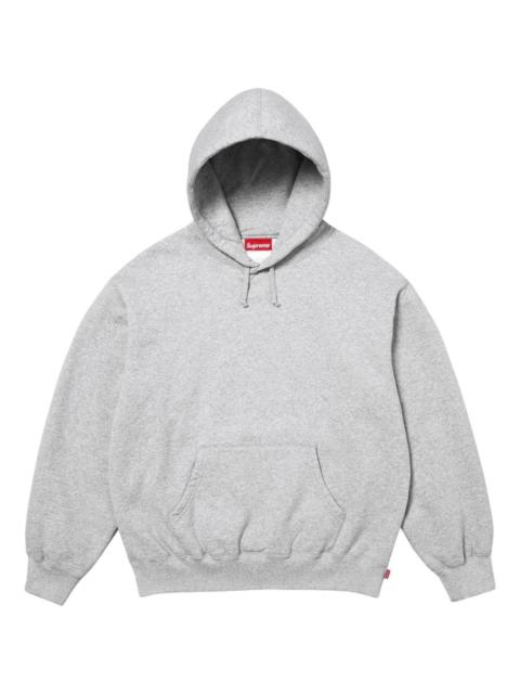 Supreme satin-appliqué hooded