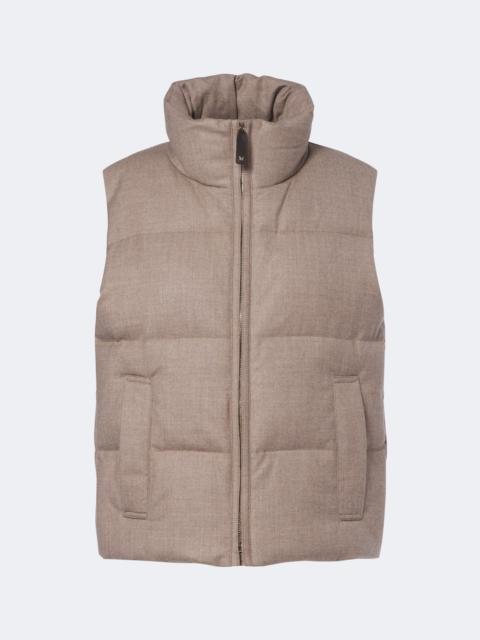Max Mara Cashmere-blend down vest