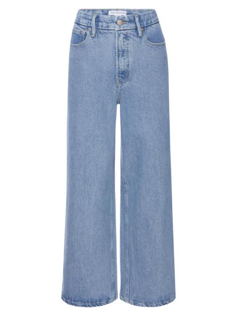 GOOD AMERICAN Women's Soft Tech Good Skate Wide Crop Jeans - Indigo