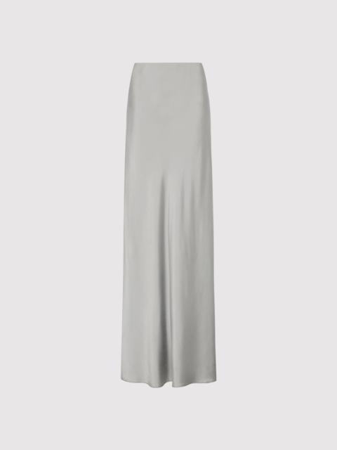 Bias Slip Skirt - Silver