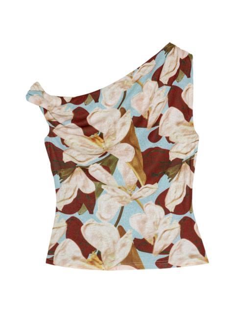 Rails Women's Orelia Floral Asymmetric Top - Plumeria
