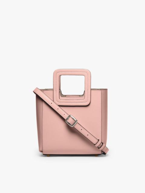 STAUD STAUD MINI SHIRLEY LEATHER BAG | DARK BLUSH