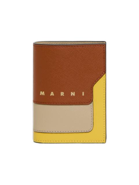 Marni saffiano leather bifold wallet