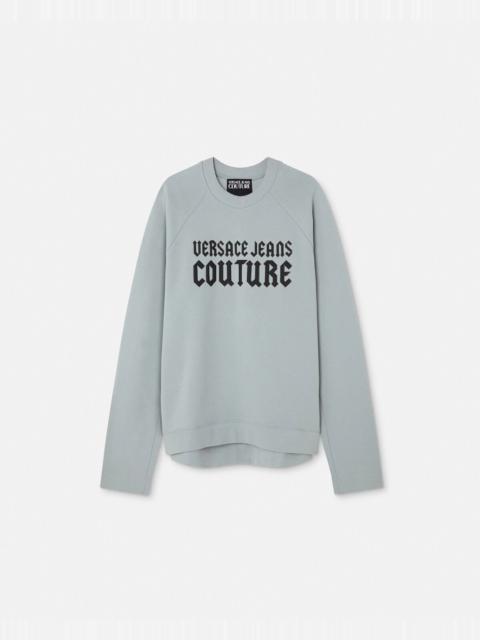 VERSACE JEANS COUTURE Gothic Logo Relax-Fit Sweatshirt