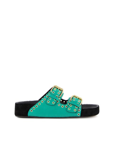 leather slides