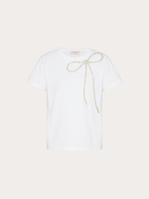 EMBROIDERED JERSEY T-SHIRT