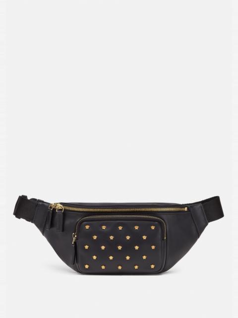VERSACE Medusa Stud Leather Belt Bag
