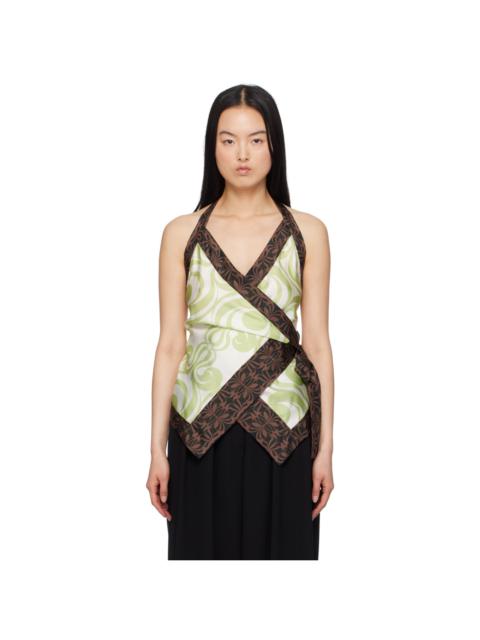 Green Wrap Camisole