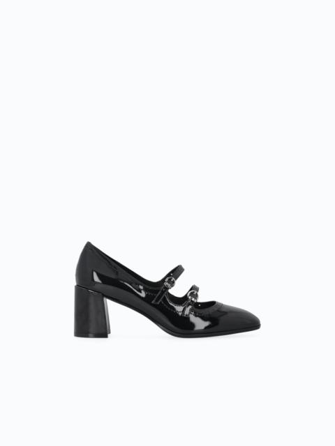 PINKO MARY JANE PUMPS IN PATENT-EFFECT LEATHER